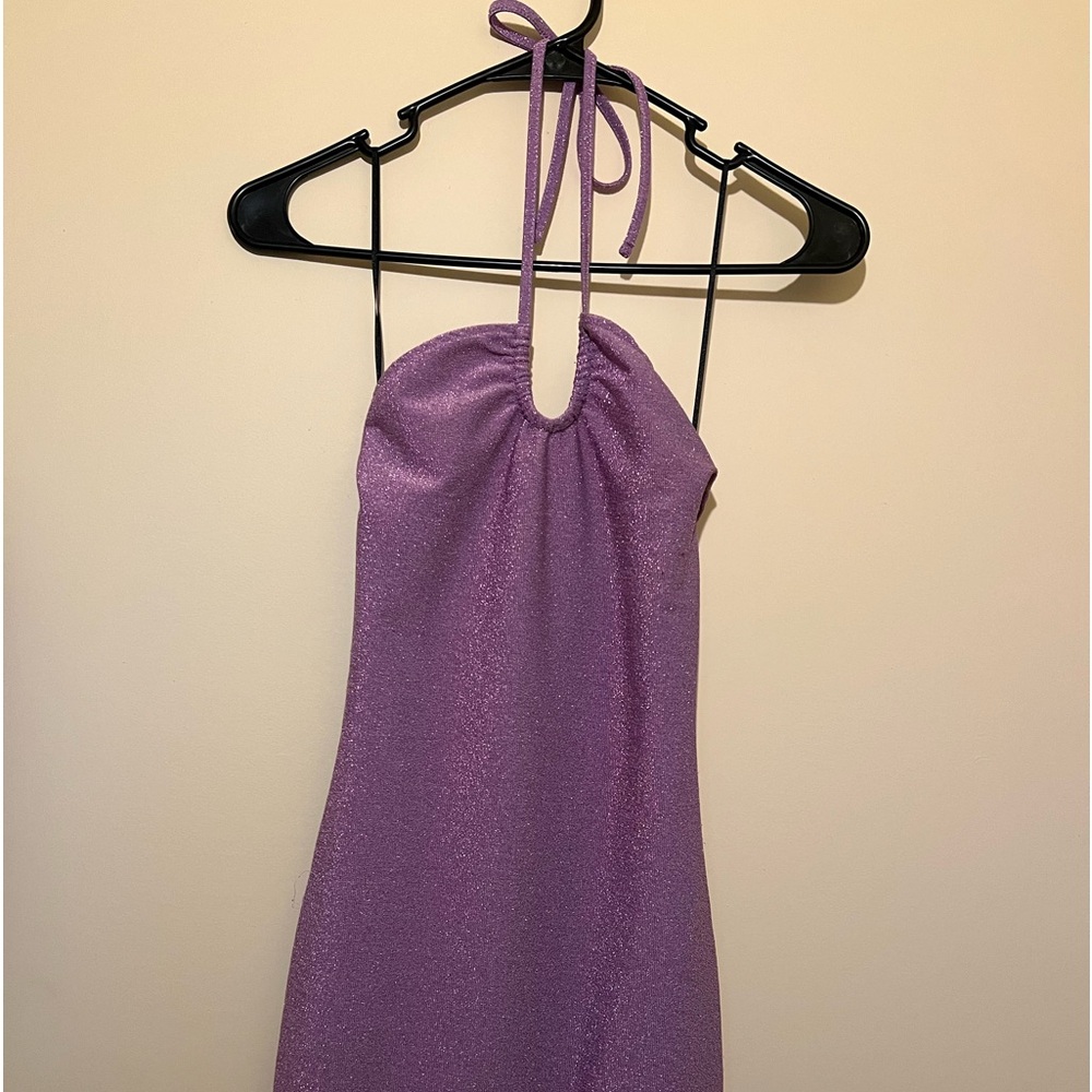 H&M Divided purple glitter dress
